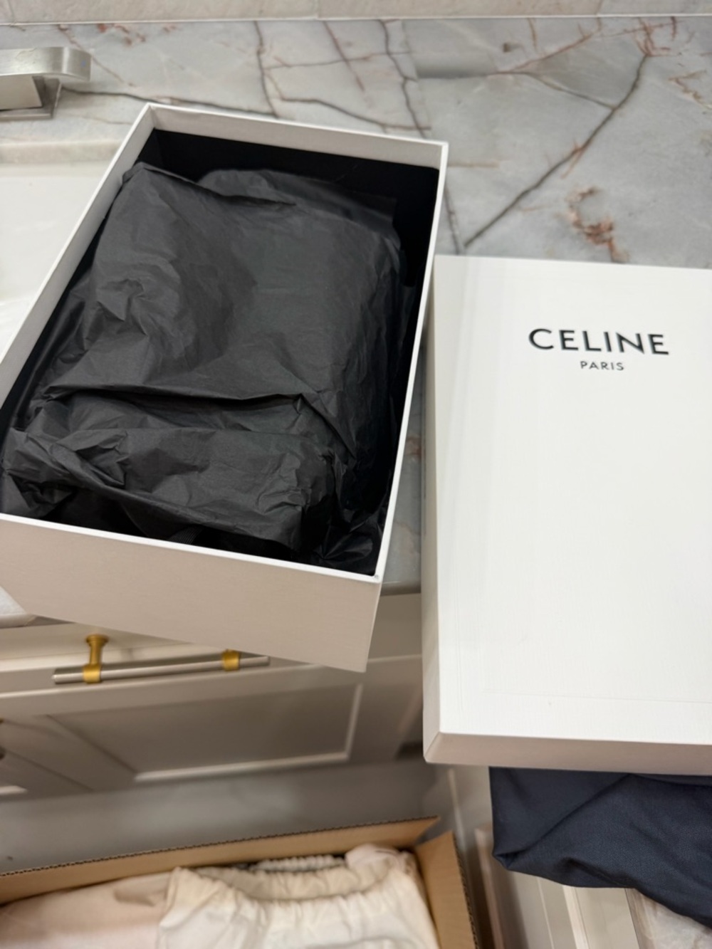Celine Teen Triomphe Leather Crossbody Bag BNIB w tags - Picture 6 of 13